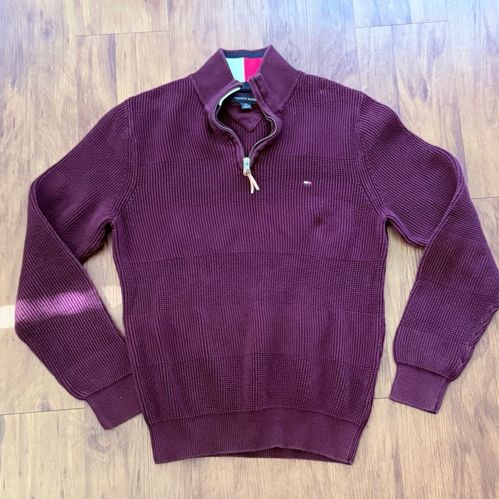 Tommy 3/4 Zip Pullover Size S (unisex)
